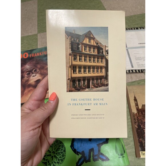 1960s Frankfurt am Main Germany Vtg Travel Booklet Tourist Guide Zoo Map Goethe - Picture 7 of 8